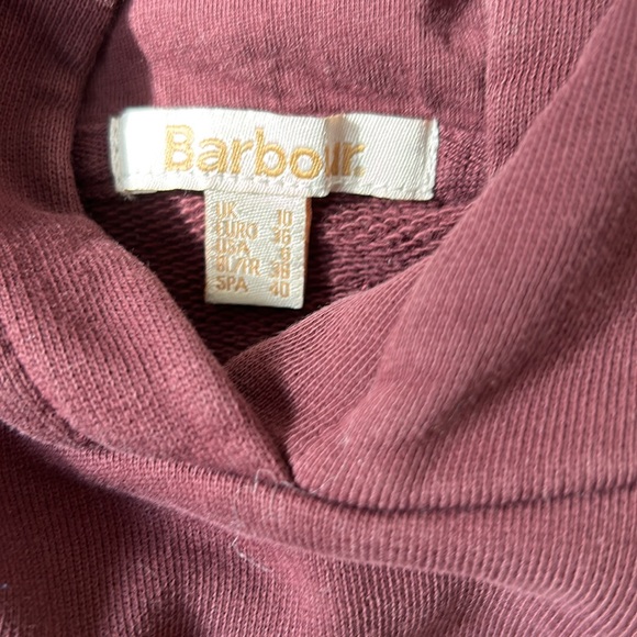 Size 6 hoodie Barbour hoodie burgundy. Brand new - Picture 2 of 5